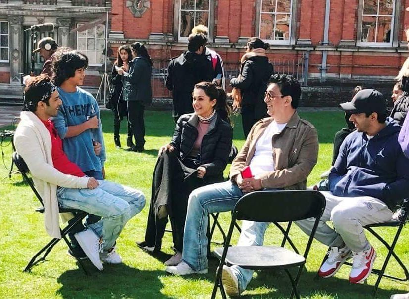 Sajid Nadiadwala on the set of Judwaa 2