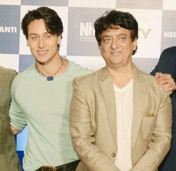 Sajid Nadiadwala at Heropanti event with Tiger Shroff